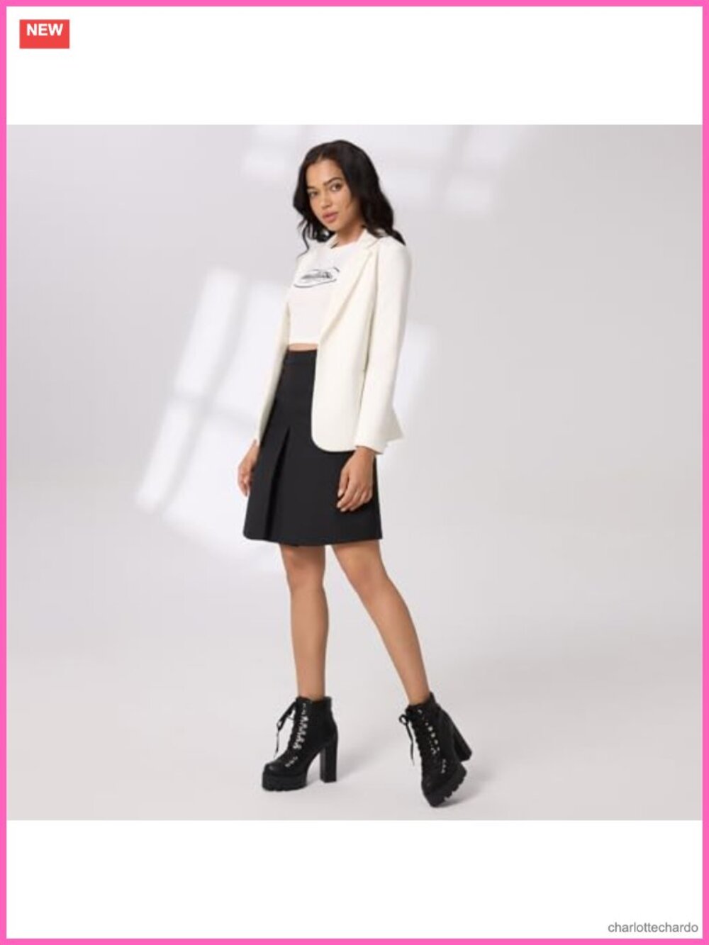Chunky Heel Platform Ankle Booties Lace Up Suede Side Zipper Block Heel - Picture 3 of 6
